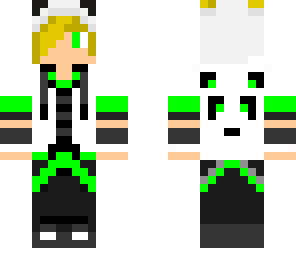 green panda boy