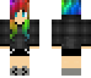 rainbow haired girl 3