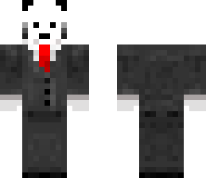 assassin panda in a tux