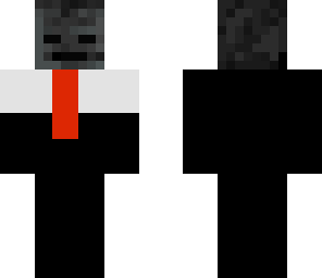 wither skelly with a tie