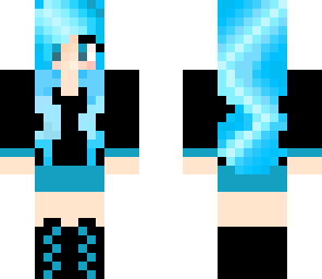 bluehoddiewith neonhair