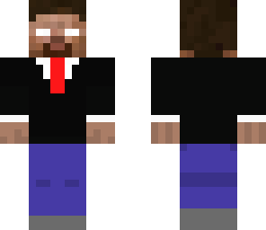 herobrine in a suit