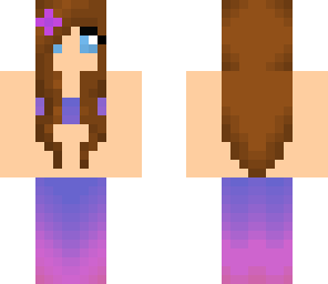 pink and purple mermaid