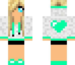 minty hoodie girl