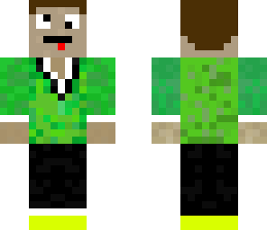 green suit