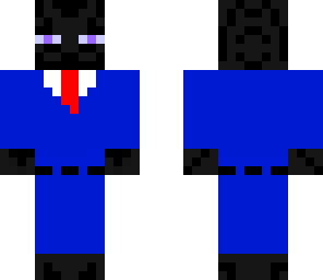 blue suited enderman
