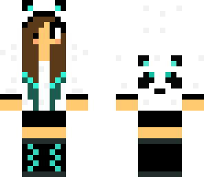 blue panda girl