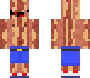 derpy bacon with clothes