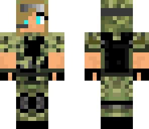 army girl with blue eyes