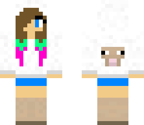 sheep girl with highlights