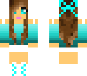 cute aqua blue girl