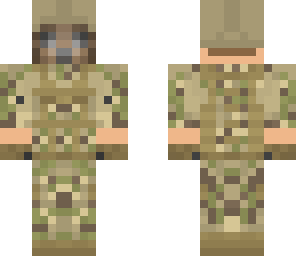 delta force trooper with gasmask