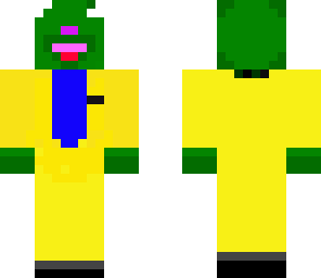 frog in yellow suit
