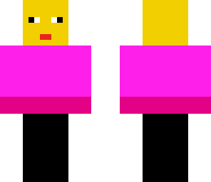 my sisters skin from minecraft pe fixed