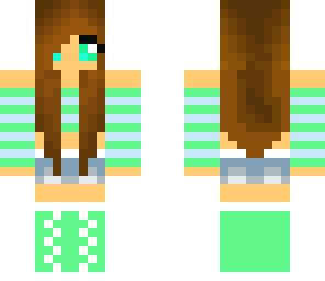 cute green girl