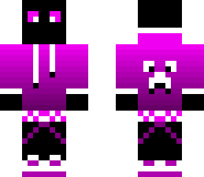 black-pink teenage enderman