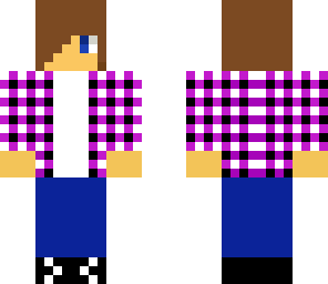 purple plad boy