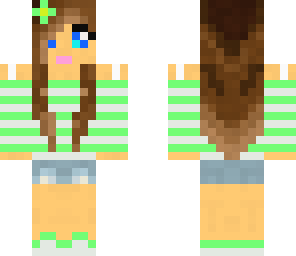 mint green girl