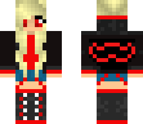 mustache girl edit white to red