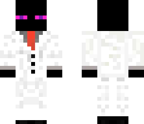 enderman in white suit