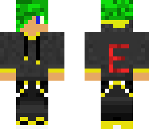 my skin with green hairs