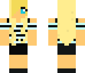 blue and black girl