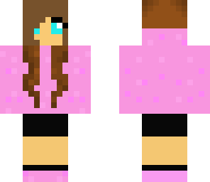 pink hoodie girl