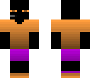orange and purple enderman