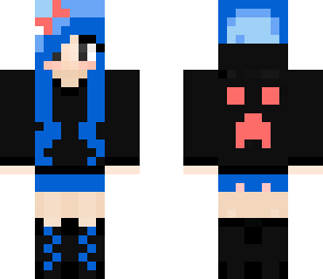 girl hair blue cool
