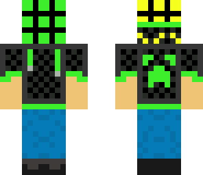 rubix cube guy with creeper jacket