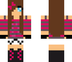 brown hair magneta girl
