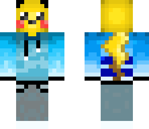 cool pikachu in blue