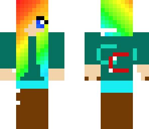 rainbow creative craft server girl