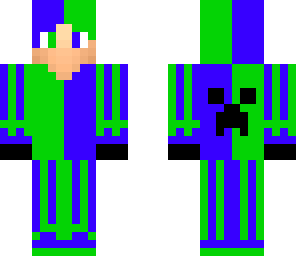 light green blue and black man