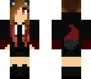 red wolf girl with gloves