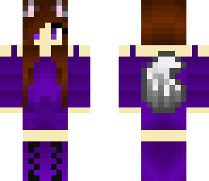 purple wolf girl