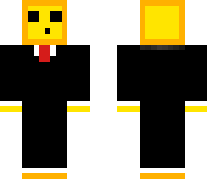 yellow slime in a suit