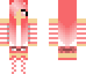 cute pink wolf girl