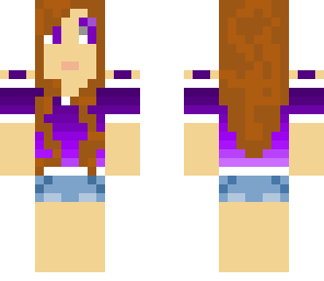 purple gradient girl