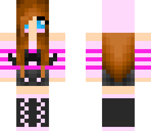 pink mustache girl