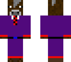 purple suit cow