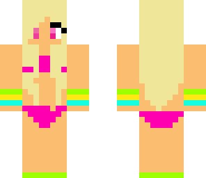pink beach babe