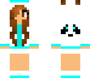 torqouise and white teen girl