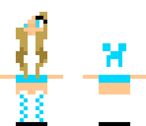 creeper girl blue