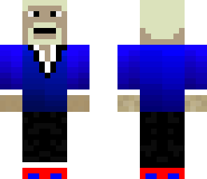 blue suit