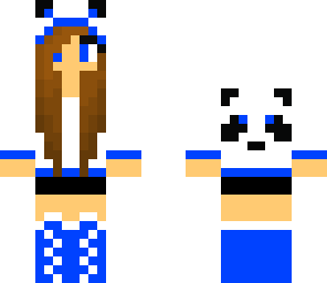 blue panda girl
