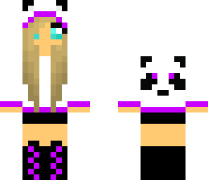blonde purple panda hoodie
