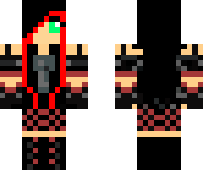 red and black