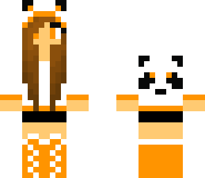 orange panda girl