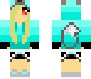 wolf girl blue